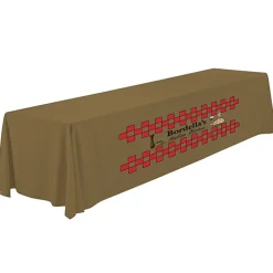 Serged Closed-Back Polyester Table Throw - 12 feet
