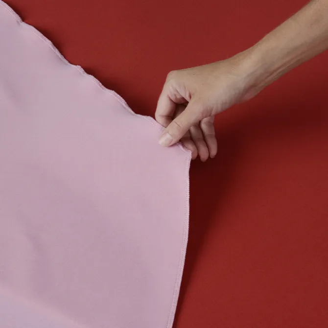 Serged Closed-Back Polyester Table Throw - 12 feet