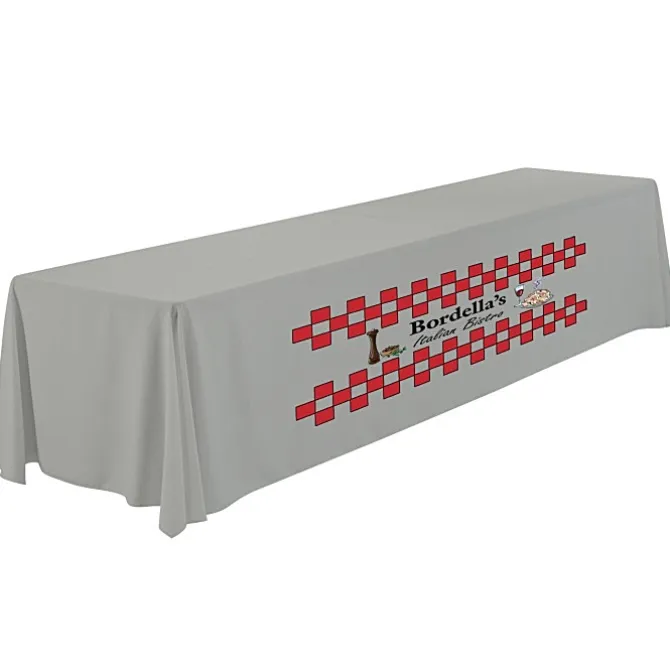 Serged Closed-Back Polyester Table Throw - 12 feet