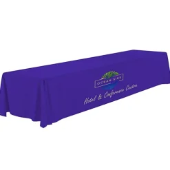Serged Closed-Back Polyester Table Throw - 16 feet