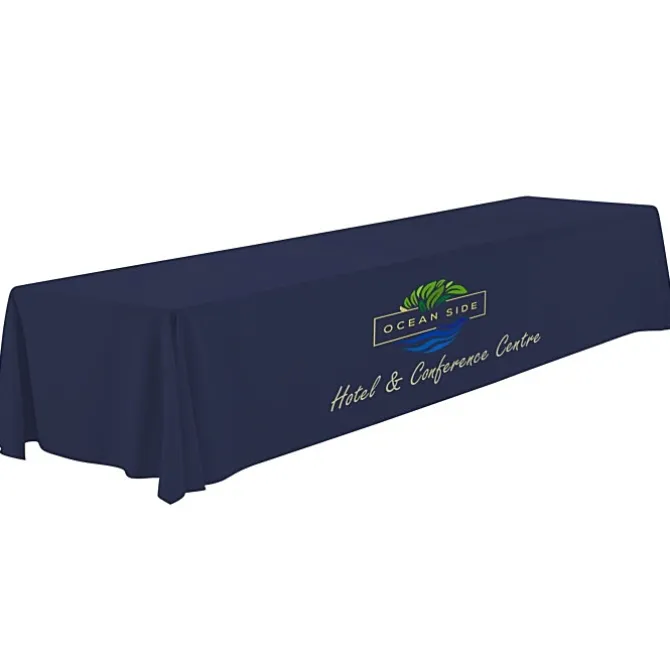 Serged Closed-Back Polyester Table Throw - 16 feet