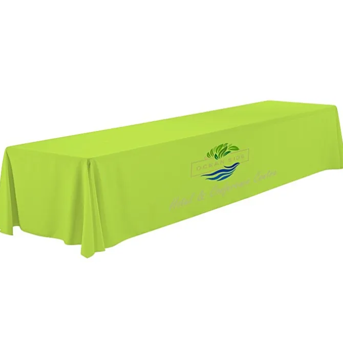 Serged Closed-Back Polyester Table Throw - 16 feet