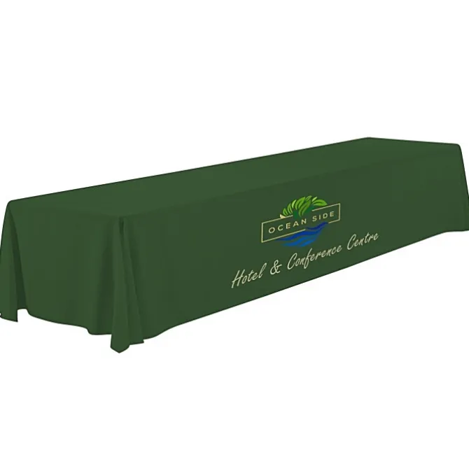 Serged Closed-Back Polyester Table Throw - 16 feet