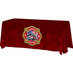 Serged Closed-Back Satin Table Throw - 6 feet