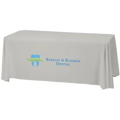 Serged Closed-Back Stain Resistant Table Throw - 6 feet - 24 hr