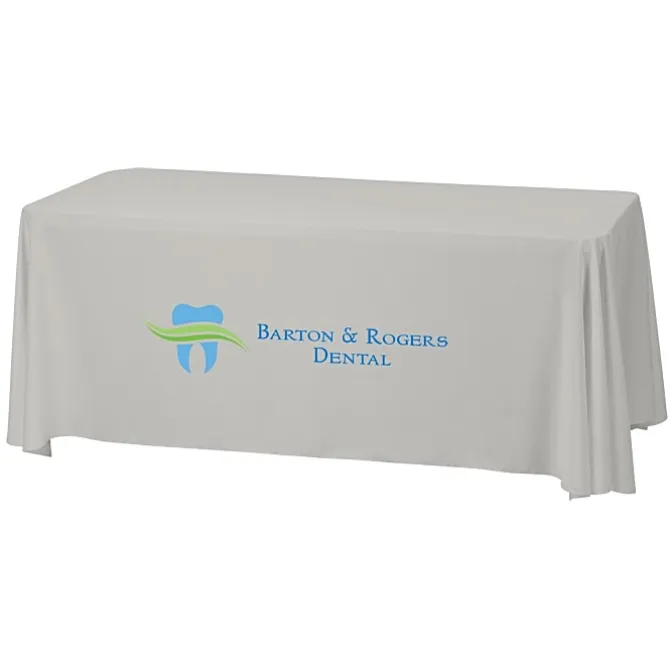 Serged Closed-Back Stain Resistant Table Throw - 6 feet - 24 hr