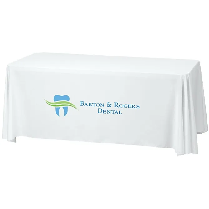 Serged Closed-Back Stain Resistant Table Throw - 6 feet - 24 hr