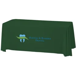 Serged Closed-Back Stain Resistant Table Throw - 6 feet - 24 hr