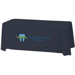 Serged Closed-Back Stain Resistant Table Throw - 6 feet - 24 hr