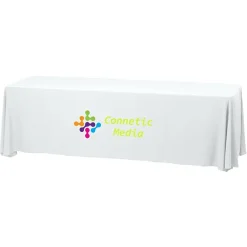 Serged Closed-Back Stain Resistant Table Throw - 8 feet