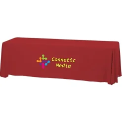 Serged Closed-Back Stain Resistant Table Throw - 8 feet