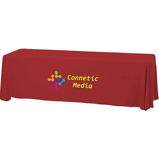 Serged Closed-Back Stain Resistant Table Throw - 8 feet