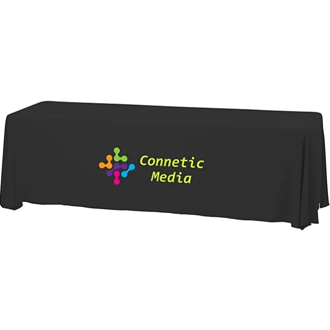 Serged Closed-Back Stain Resistant Table Throw - 8 feet