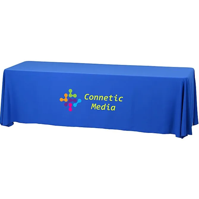 Serged Closed-Back Stain Resistant Table Throw - 8 feet
