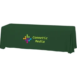 Serged Closed-Back Stain Resistant Table Throw - 8 feet - 24 hr