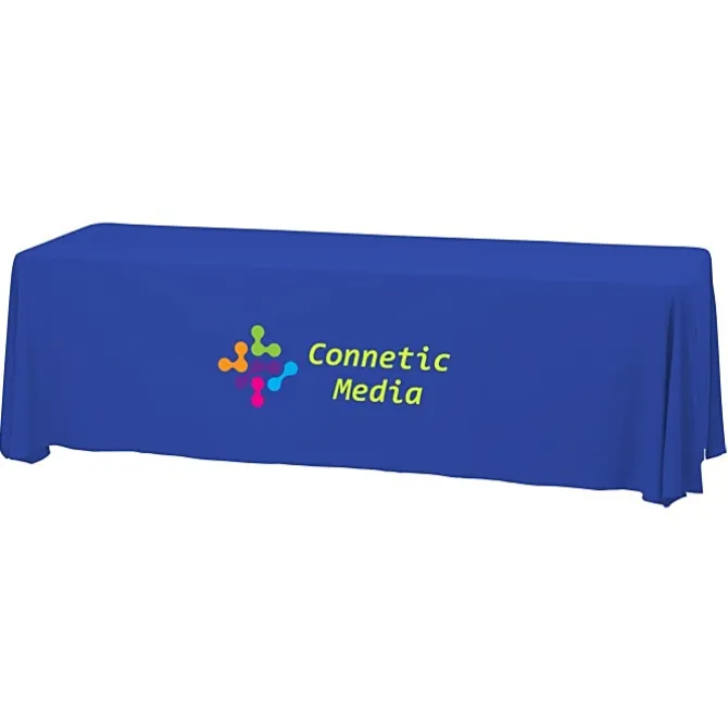 Serged Closed-Back Stain Resistant Table Throw - 8 feet - 24 hr