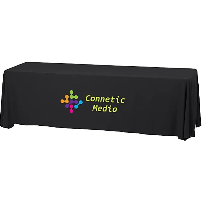 Serged Closed-Back Stain Resistant Table Throw - 8 feet - 24 hr