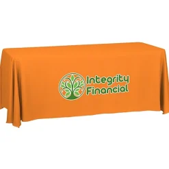 Serged Closed-Back Table Throw - 6 feet