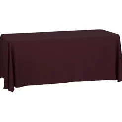 Serged Closed-Back Table Throw - 6 feet - Blank