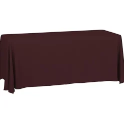 Serged Closed-Back Table Throw - 6 feet - Blank