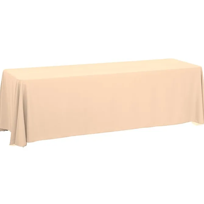 Serged Closed-Back Table Throw - 8 feet - Blank