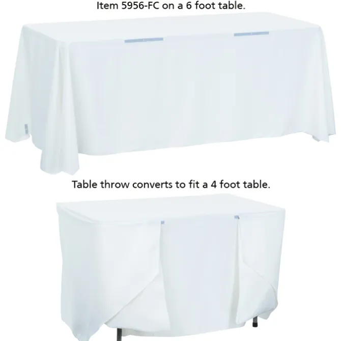 Serged Convertible Table Throw - 4 feet to 6 feet - Full Color