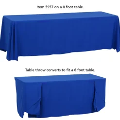 Serged Convertible Table Throw - 6 feet to 8 feet - 24 hr