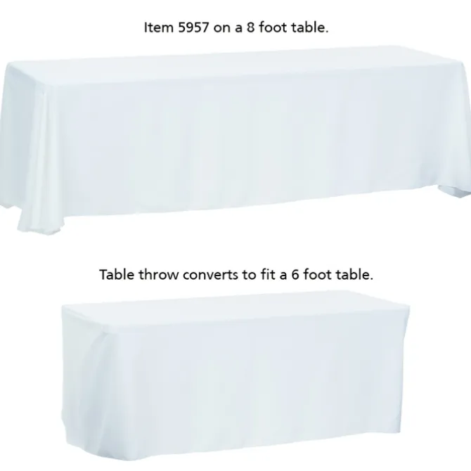Serged Convertible Table Throw - 6 feet to 8 feet - Full Color