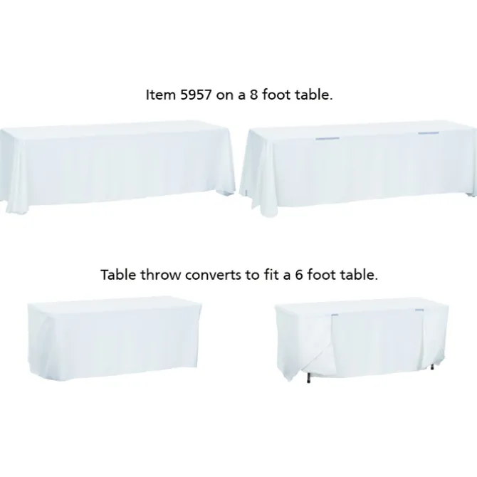 Serged Convertible Table Throw - 6 feet to 8 feet - Full Color