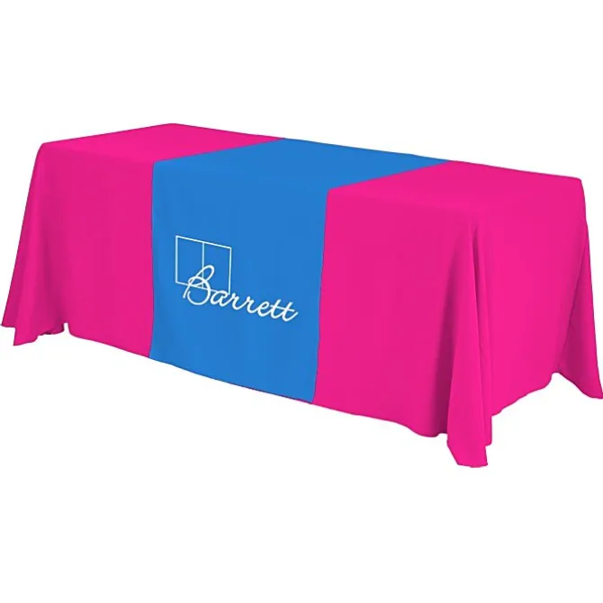 Serged 6-foot Closed-Back Table Throw and Runner Kit - 24 hr