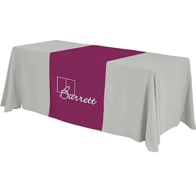 Serged 6-foot Closed-Back Table Throw and Runner Kit - 24 hr