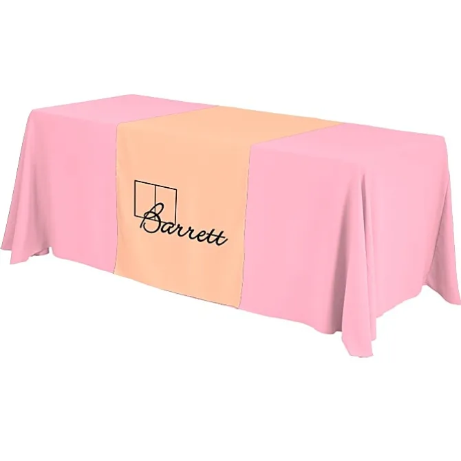 Serged 6-foot Closed-Back Table Throw and Runner Kit - 24 hr