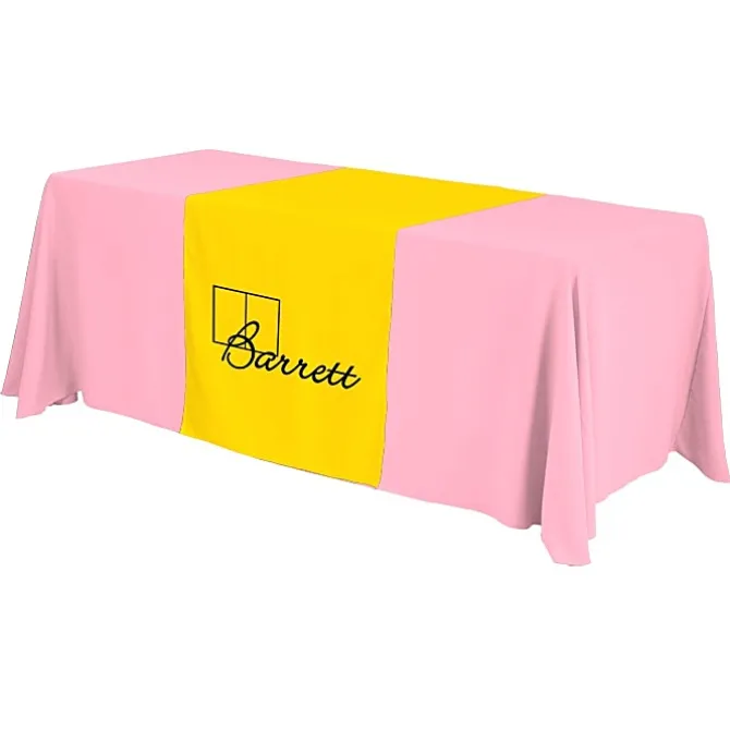 Serged 6-foot Closed-Back Table Throw and Runner Kit - 24 hr