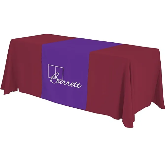Serged 6-foot Closed-Back Table Throw and Runner Kit - 24 hr