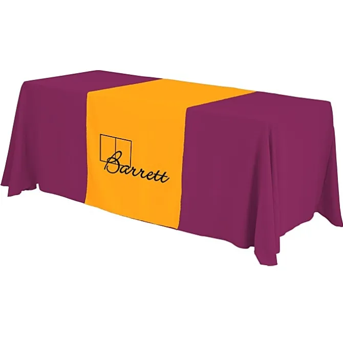 Serged 6-foot Closed-Back Table Throw and Runner Kit - 24 hr