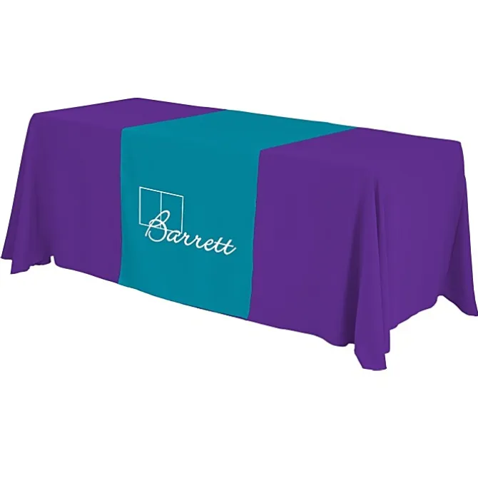 Serged 6-foot Closed-Back Table Throw and Runner Kit - 24 hr