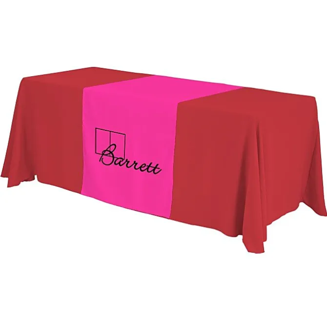 Serged 6-foot Closed-Back Table Throw and Runner Kit - 24 hr
