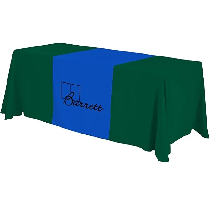 Serged 6-foot Closed-Back Table Throw and Runner Kit - 24 hr