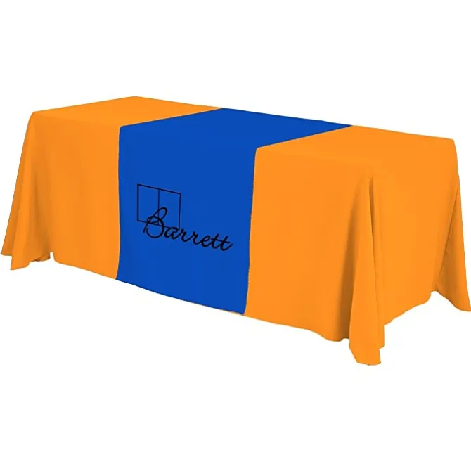 Serged 6-foot Closed-Back Table Throw and Runner Kit - 24 hr