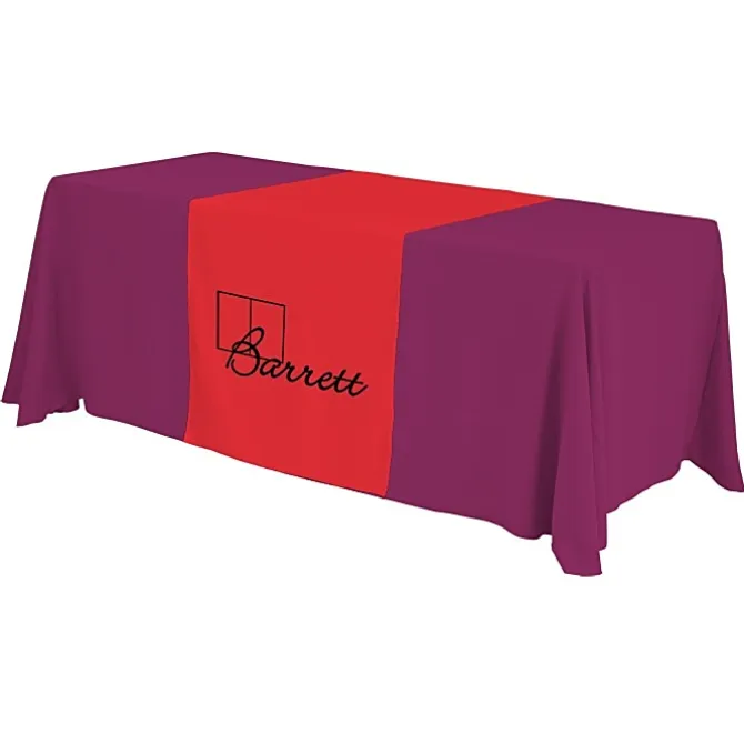 Serged 6-foot Closed-Back Table Throw and Runner Kit - 24 hr