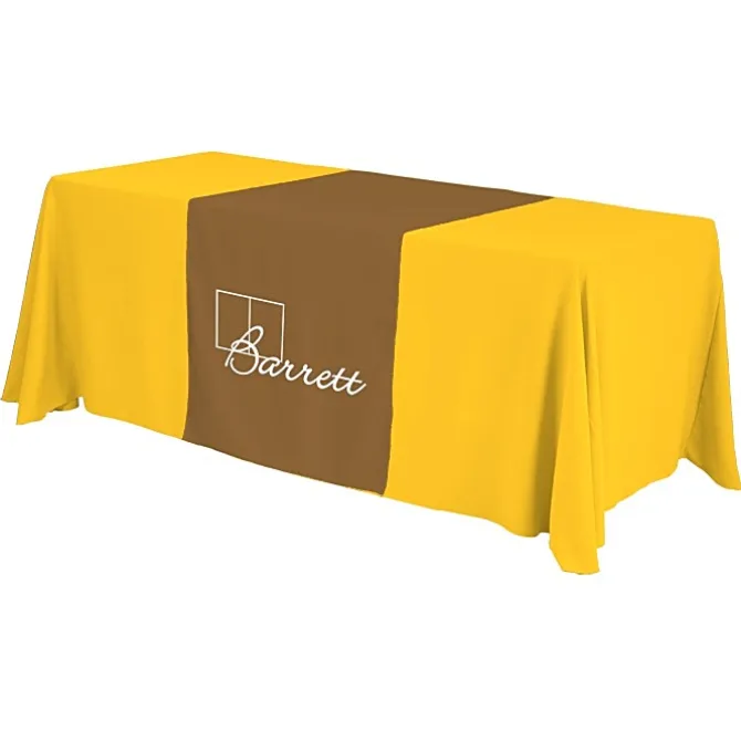 Serged 6-foot Closed-Back Table Throw and Runner Kit - 24 hr