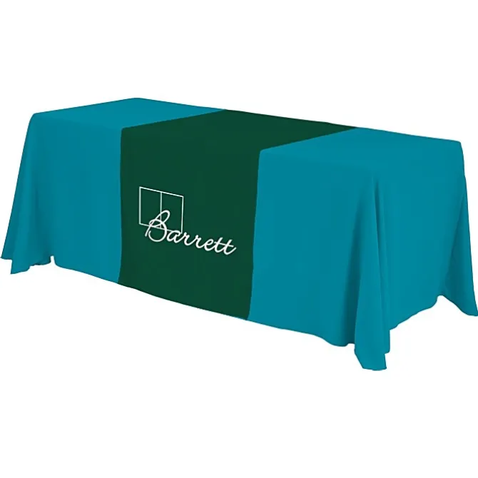 Serged 6-foot Closed-Back Table Throw and Runner Kit - 24 hr