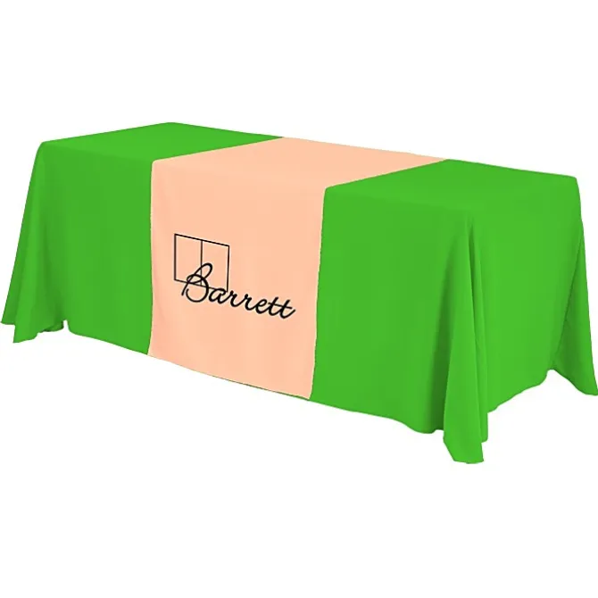 Serged 6-foot Closed-Back Table Throw and Runner Kit - 24 hr