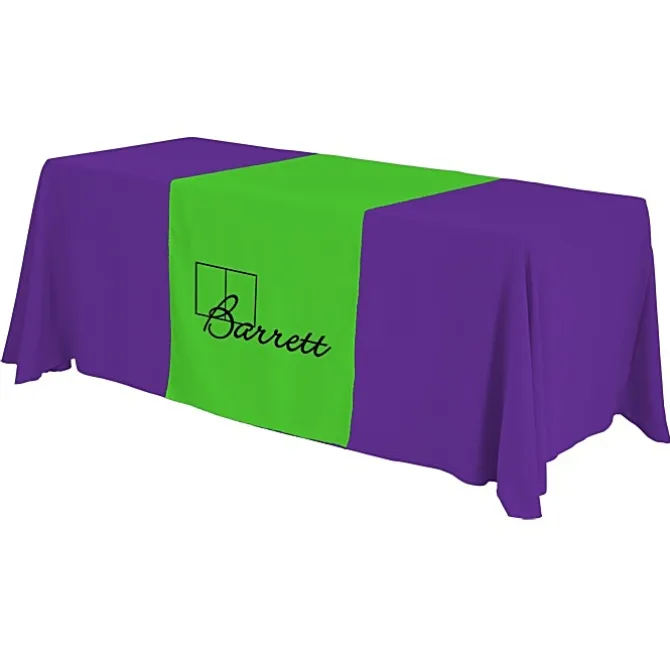 Serged 6-foot Closed-Back Table Throw and Runner Kit - 24 hr