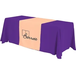 Serged 6-foot Closed-Back Table Throw and Runner Kit - 24 hr