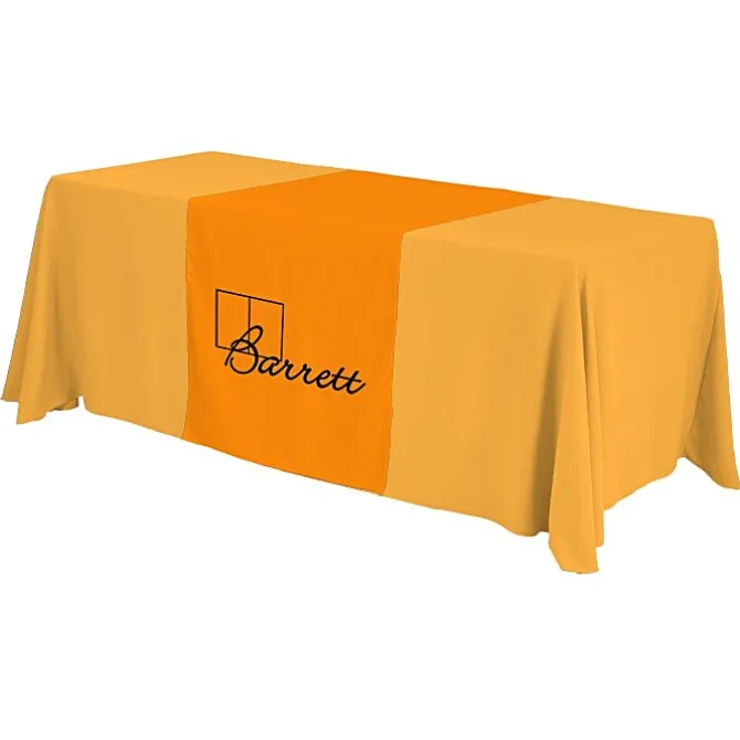 Serged 6-foot Closed-Back Table Throw and Runner Kit - 24 hr