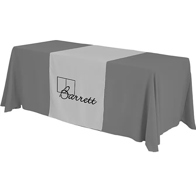 Serged 6-foot Closed-Back Table Throw and Runner Kit - 24 hr