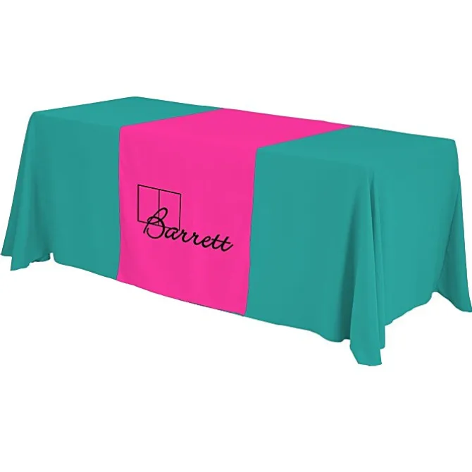 Serged 6-foot Closed-Back Table Throw and Runner Kit - 24 hr