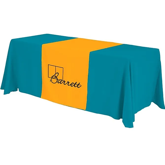 Serged 6-foot Closed-Back Table Throw and Runner Kit - 24 hr
