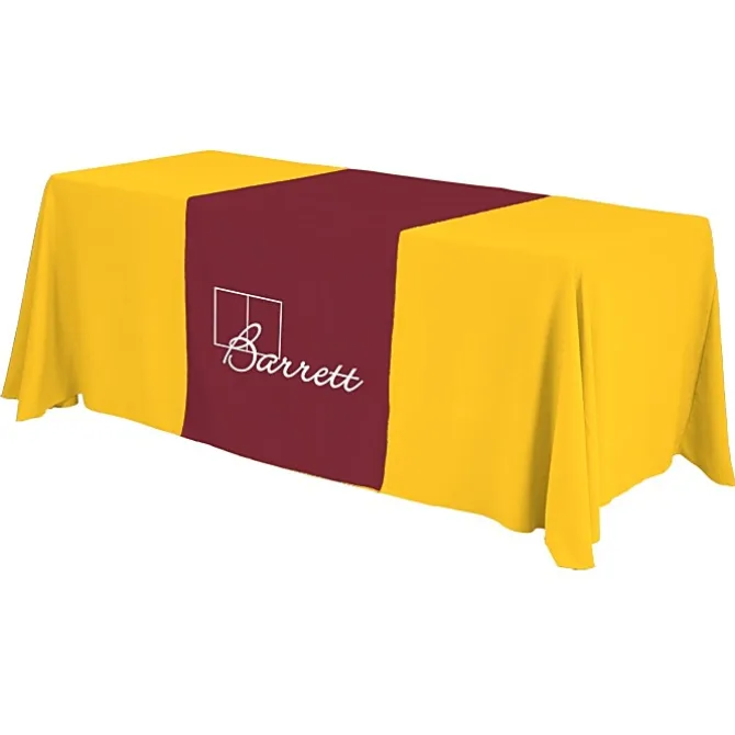 Serged 6-foot Closed-Back Table Throw and Runner Kit - 24 hr